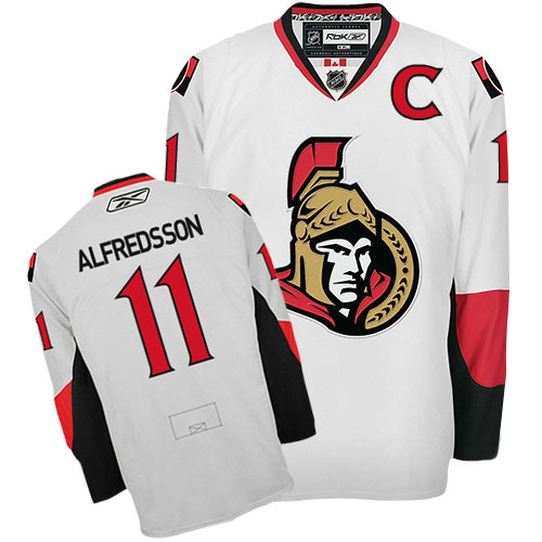 Classic Design Ottawa Senators 11 Daniel Alfredsson White NHL Hockey Jersey